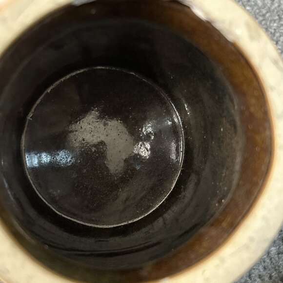 Vintage 90s Pottery Crock Stoneware Sardis OH 1996 on Bottom Cottage House - Picture 8 of 9